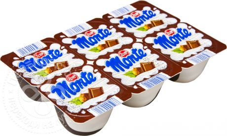 Десерт молочный Zott Monte Шоколад-орех 13.3% 55г