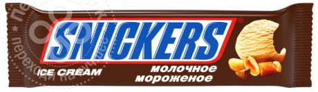 Мороженое Snickers с карамелью и арахисом 48г