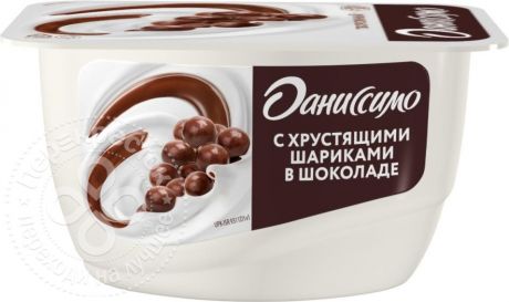 Продукт творожный Даниссимо с хрустящими шариками 7.2% 130г