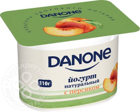 Йогурт Danone Персик 2.9% 110г