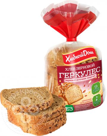 Хлеб Хлебный Дом Геркулес зерновой нарезка 250г
