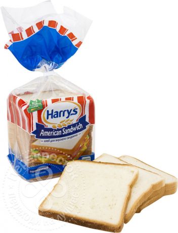 Хлеб Harrys American Sandwich пшеничный 470г