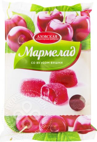Мармелад Азовская КФ желейный со вкусом вишни 300г