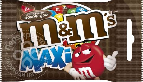 Драже M&Ms Maxi с молочным шоколадом 70г