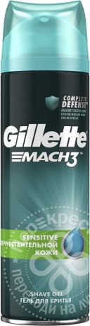 Гель для бритья Mach3 Complete Defense Гипоаллергенный Gillette 200мл