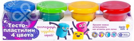 Тесто-пластилин Genio Kids 4 цвета