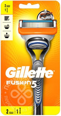 Бритва Gillette Fusion с 2 сменными кассетами