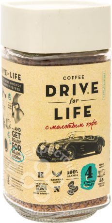Кофе молотый в растворимом Drive For Life Strong 100г