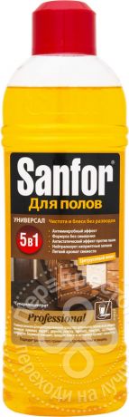 Средство для мытья полов Sanfor Professional 5в1 920мл