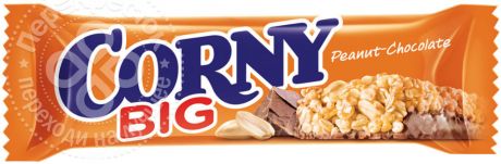 Батончик злаковый Corny Big с арахисом и молочным шоколадом 50г
