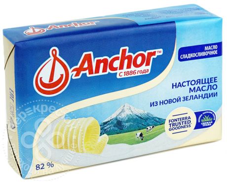 Масло сладко-сливочное Anchor 82% 180г