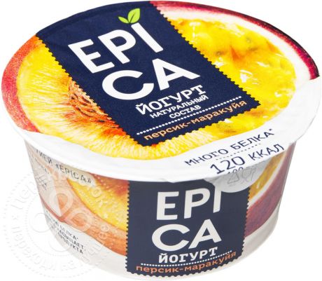 Йогурт Epica с персиком и маракуйей 4.8% 130г