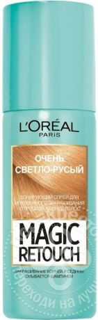 Спрей тонирующий для волос Loreal Paris Magic Retouch очень светло-русый 75мл