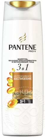Шампунь и бальзам-ополаскиватель для волос Pantene Pro-V 3в1 Интенсивное Восстановление 360мл