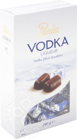 Конфеты Panda Vodka шоколадные с ликерной начинкой водка 290г