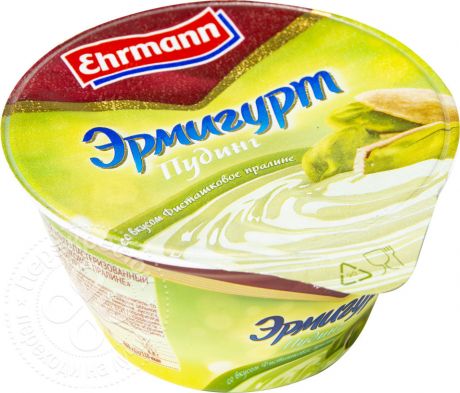 Пудинг Эрмигурт со вкусом Фисташковое пралине 3.4% 140г