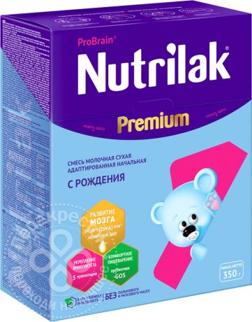 Смесь Nutrilak Premium+ 1 350г