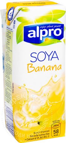 Напиток соевый Alpro Soya Banana 250мл