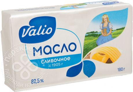 Масло кисло-сливочное Valio 82.5% 180г