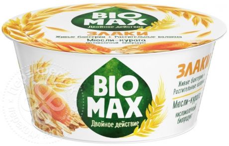 Биопродукт кисломолочный Bio-Max Мюсли-курага 1.9% 130г