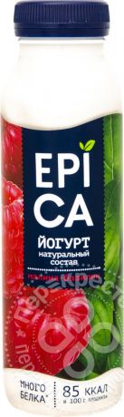 Йогурт питьевой Epica Малина-Базилик 2.5% 290г