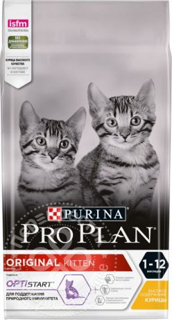 Сухой корм для котят Purina Pro Plan Original Kitten с курицей 1.5кг