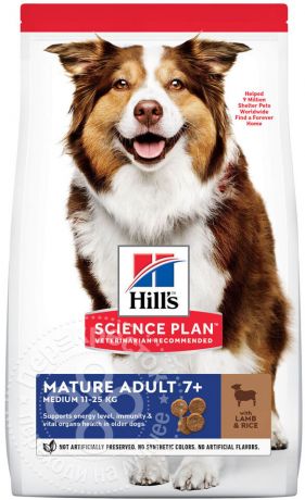 Сухой корм для собак Hills Science Plan для здоровья кожи и шерсти Ягненок с рисом 12кг
