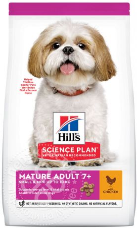 Сухой корм для пожилых собак Hills Science Plan с курицей 1.5кг