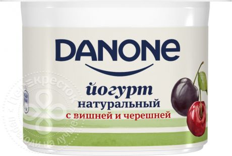 Йогурт Danone с вишней и черешней 2.9% 110г