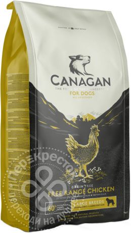 Сухой корм для собак Canagan Free-Run Chicken для крупных пород Цыпленок 2кг