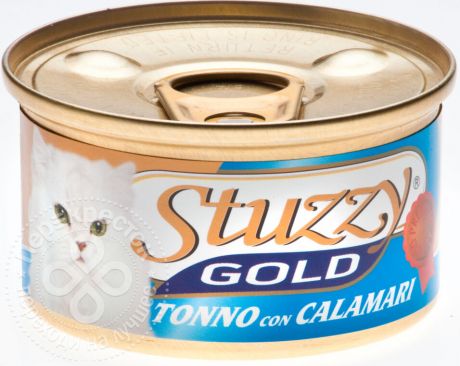 Корм для кошек Stuzzy Gold Тунец с кальмарами в собственном соку 85г