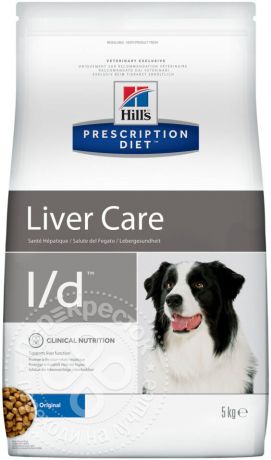 Сухой корм для собак Hills Prescription Diet при заболеваниях печени 5кг