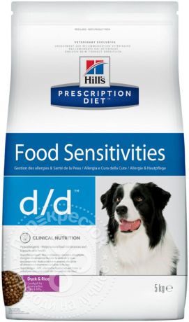 Сухой корм для собак Hills Prescription Diet при аллергии с уткой и рисом 5кг