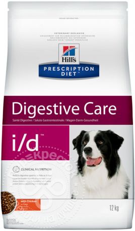 Cухой корм для собак Hills Prescription Diet при болезнях ЖКТ в период восстановления при стрессе с курицей 12 кг