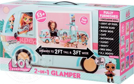 Игрушка LOL Surprise 2-in-1 Glamper Кукла с транспортом 559771