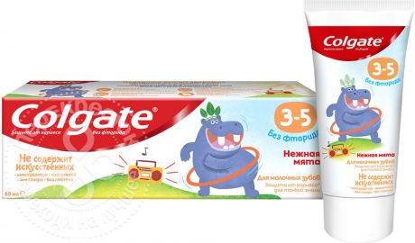 Зубная паста Colgate 3-5 Нежная мята детская без фторида 60мл