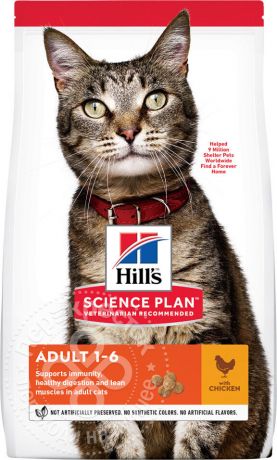 Сухой корм для кошек Hills Sience Plan Optimal Care с курицей 10кг