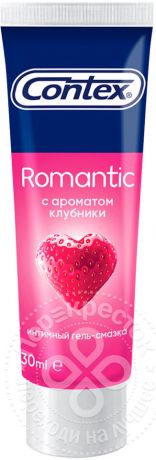 Гель-смазка Contex Romantic с ароматом клубники 30мл