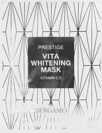 Маска для лица Bergamo Prestige Vita Whitening тканевая для осветления кожи 28мл