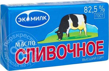 Масло сливочное Экомилк 82.5% 180г