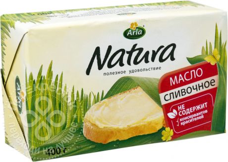 Масло сливочное Arla Natura несоленое 82% 400г