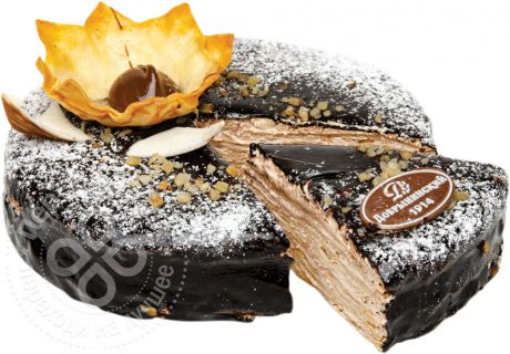 Торт Добрынинский Креп де Пари Французский блинный шоколадный 1кг