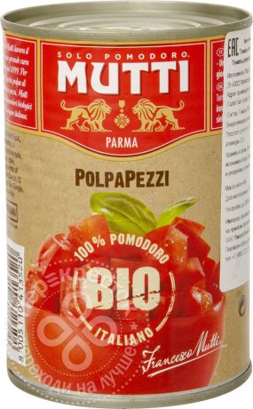 Томаты Mutti резаные в томатном соке 400г