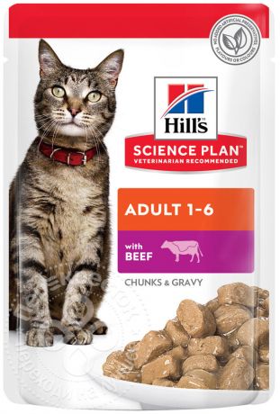 Корм для кошек Hills Science Plan Говядина 85г