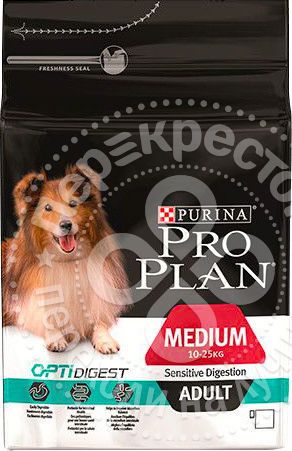 Сухой корм для собак Pro Plan Optidigest Medium Adult с ягненком 1.5кг