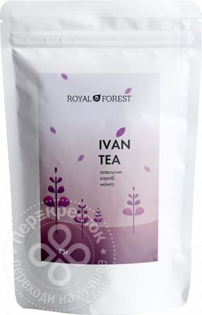 Чай травяной Royal Forest Иван-чай Кэроб апельсин манго 75г