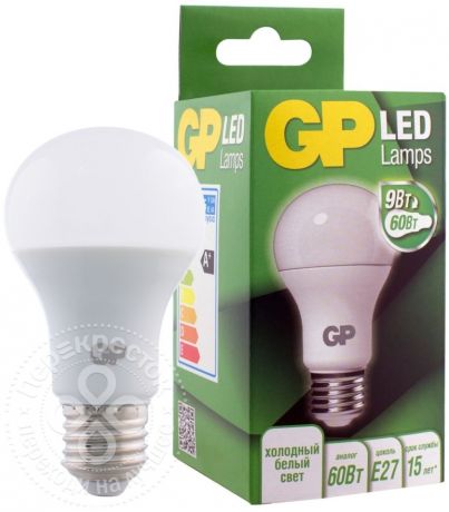 Лампа светодиодная GP LED E27 9Вт