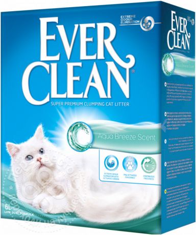 Наполнитель для кошачьего туалета Ever Clean Aqua Breeze комкующийся 6л