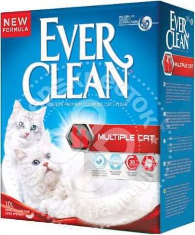 Наполнитель для кошачьего туалета Ever Clean Multiple Cat комкующийся 6л
