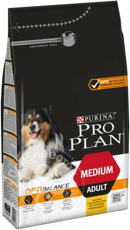Сухой корм для собак Pro Plan Optibalance Medium Adult с курицей 1.5кг
